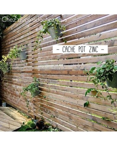 Pot Zinc avec accroche