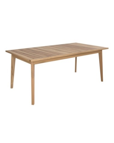Table de jardin extensible en teck massif 186/245 cm