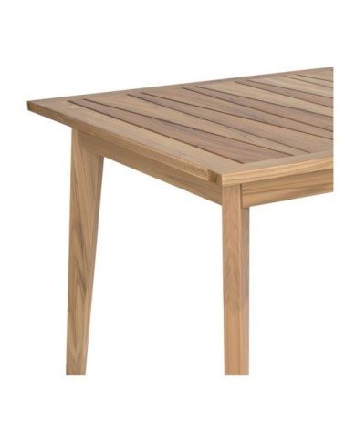 Table de jardin extensible en teck massif 186/245 cm