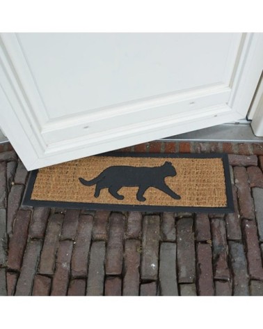 Tapis cocos/caoutchouc Chat 75 x 25 cm