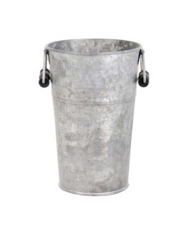 Vase en zinc patiné de 21 cm