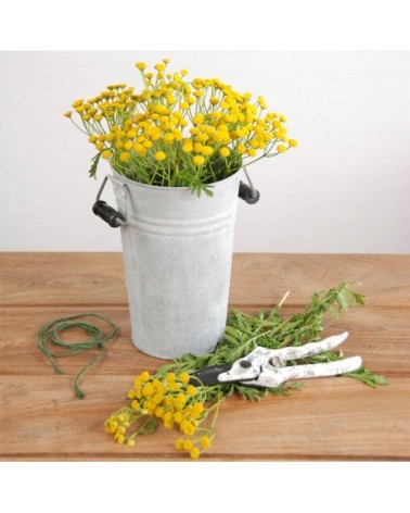 Vase en zinc patiné de 21 cm