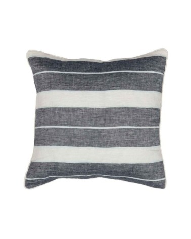 Coussin en lin/coton lavé  anthracite 45x45 cm