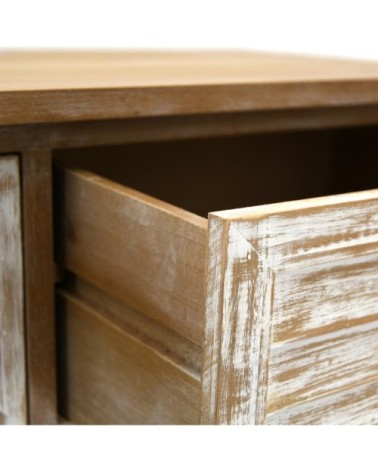 Commode en bois naturel et cérusé ancenia