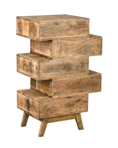 Commode 90cm en manguier et métal zouma