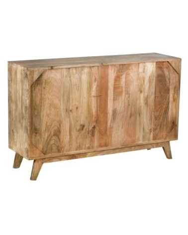 Commode en manguier et métal zouma 120 x 35 x 76 cm