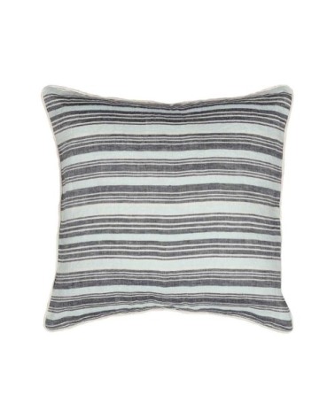 Coussin en lin/coton lavé  anthracite 45x45 cm