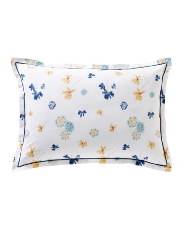 Taie d'oreiller 50x70 blanche en percale de coton