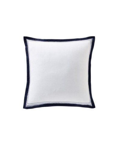 Taie d'oreiller 63x63 blanche en percale de coton