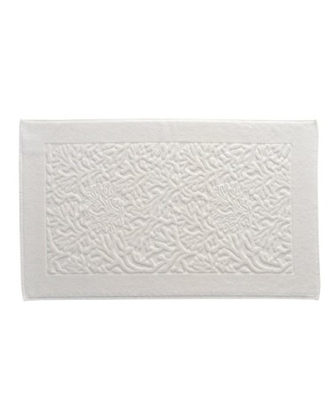 Tapis de bain blanc 60x100 en coton
