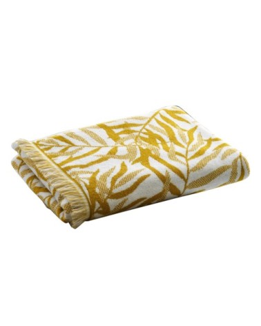 Serviette de toilette jaune 50x90 en coton