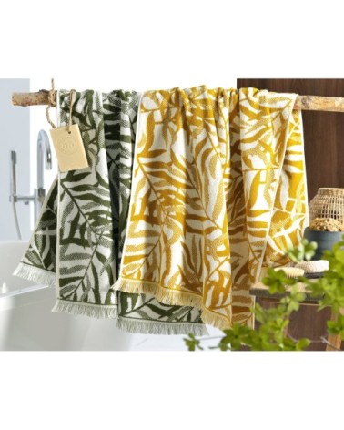Drap de bain jaune 70x140 en coton