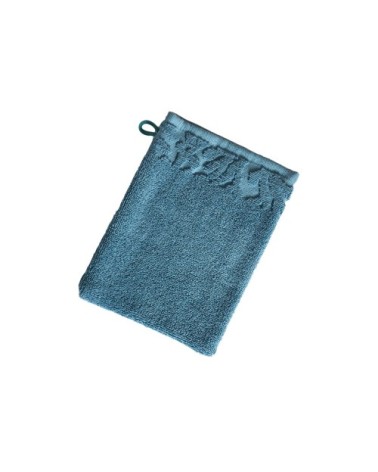 Gants de toilette bleu 15x21 en coton