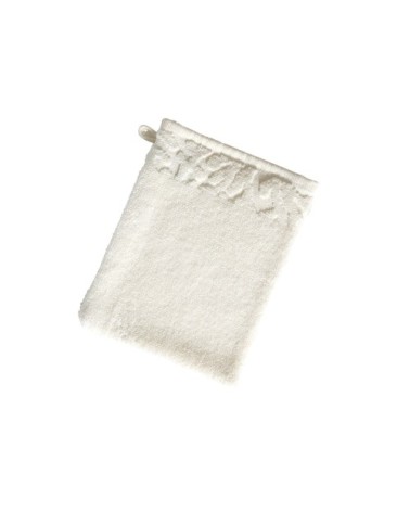 Gants de toilette blanc 15x21 en coton
