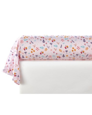 Taie d'oreiller enfant 43x140 rose en coton