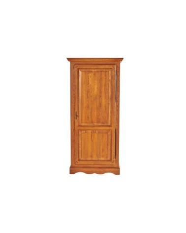 Bonnetière en chêne massif 1 porte 3 tablettes