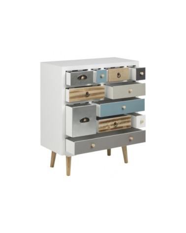 Commode moderne en bois 11 tiroirs L70