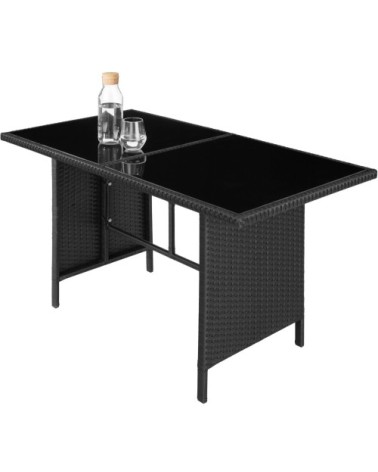 Canapé de jardin BARLETTA modulable noir/gris