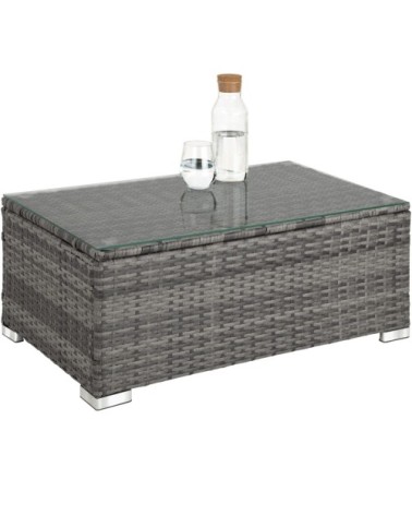 Salon de jardin FLORENCE 4 places gris