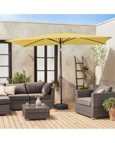 Parasol droit 2x3m moutarde