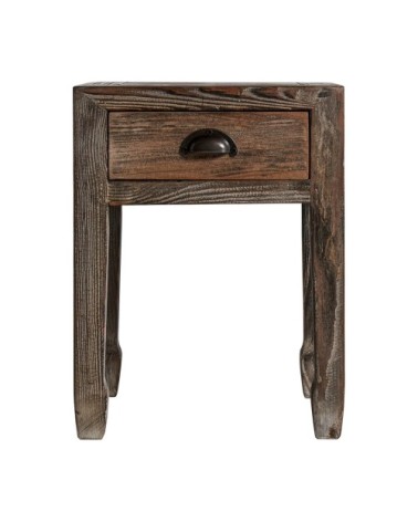 Table d'appoint en bois marron 39x39x51