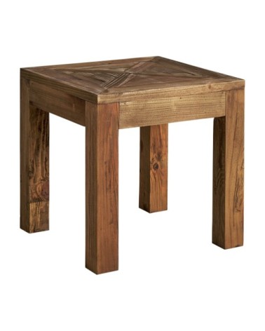 Table d'appoint en bois marron 50x50x50