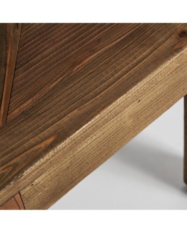 Table d'appoint en bois marron 50x50x50