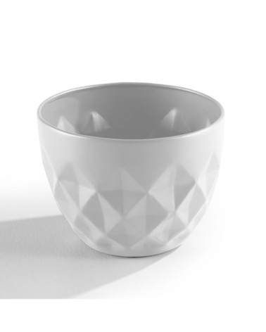 Lot de 2 caches pots en métal Blanc