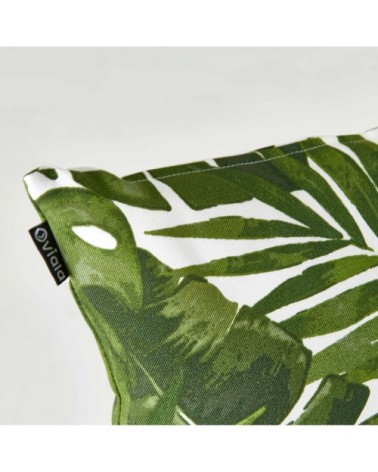 Lot de 2 coussins carrés polyester jungle 45x45x8 cm