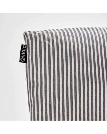 Lot de 2 coussins carrés polyester linea gris 45x45x8 cm