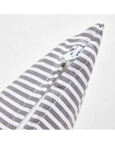 Lot de 2 coussins carrés polyester linea gris 45x45x8 cm