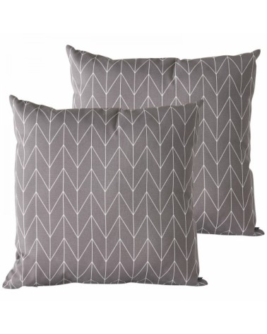 Lot de 2 coussins carrés polyester apache 45x45x8 cm