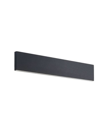 Applique murale led en métal noir