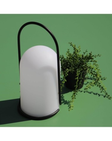 Baladeuse led en acier blanc