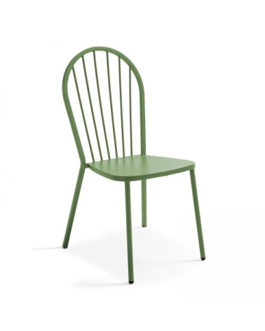 Chaise bistrot en métal vert cactus