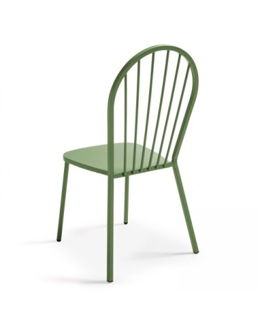 Chaise bistrot en métal vert cactus