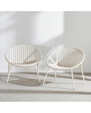 Fauteuils de jardin argile (x2)