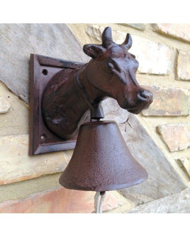 Cloche de Porte en Fonte Vache
