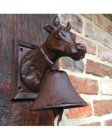 Cloche de Porte en Fonte Vache