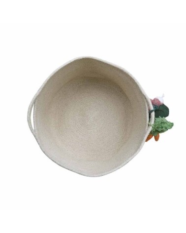 Panier en coton pour enfant légumes 23x30x30cm