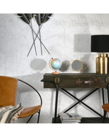 Miroir à poser oeil en métal doré