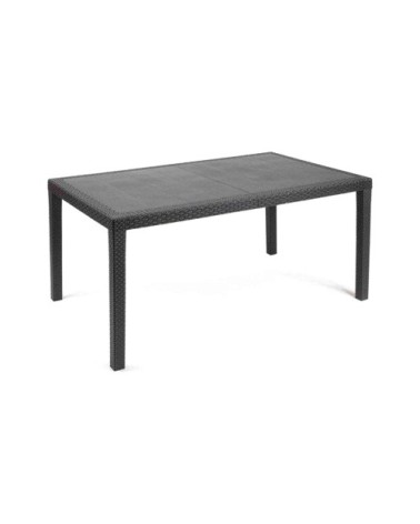 Table d'extérieur anthracite 138x78 cm