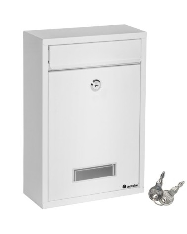 Boite aux lettres en acier extensible avec fente d'introduction en