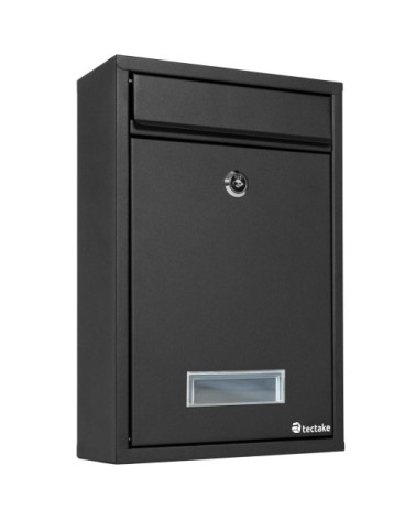 Boite aux lettres en acier extensible avec fente d'introduction en