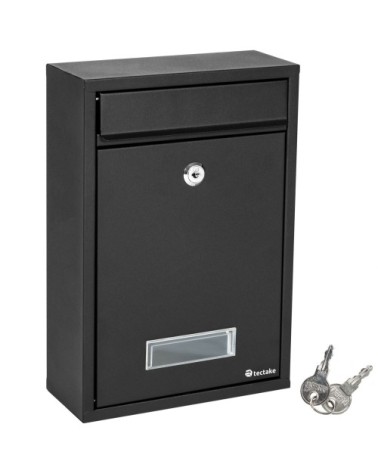 Boite aux lettres en acier extensible avec fente d'introduction en