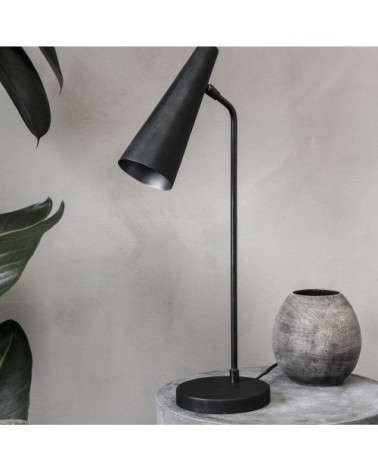Lampe à poser en laiton noir