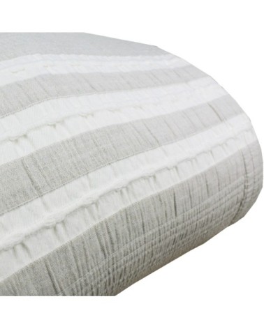 Couvre-lit  lin & autres fibres ecru 230x250