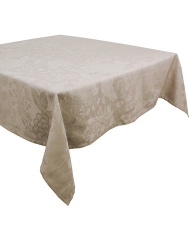 Nappe carrée antitache déperlant métis lin & coton beige 174x174 cm