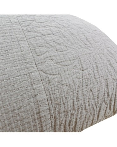 Couvre-lit  pur coton beige 230x250