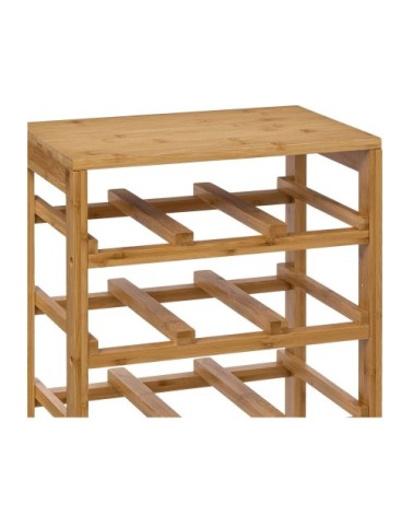 Porte bouteilles en bambou 12 bouteilles - 35x24x47cm